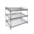 Poillucci 24" W X 14.9" D X 23.2" H 3-Open-Shelf Wire Rack for Countertop Chips Snack Book Display Organizer-61704732
