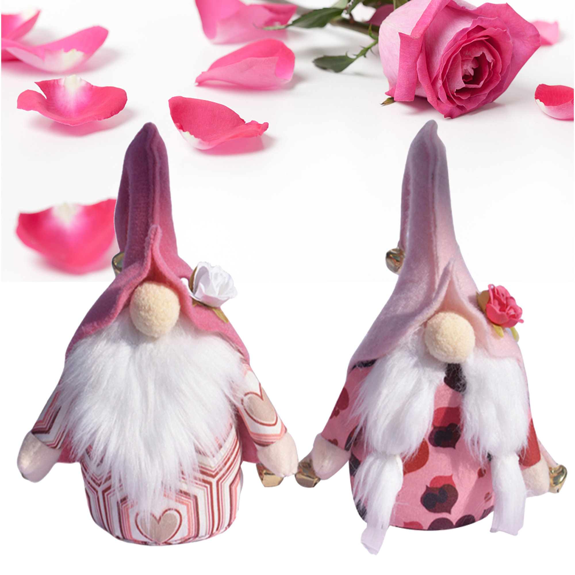 Valentines Day Gnome Plush Doll Decorations, Cute Mr and Mrs