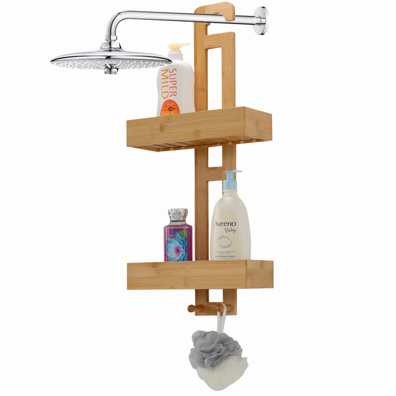 Serviteur de douche suspendu en bambou Drakos