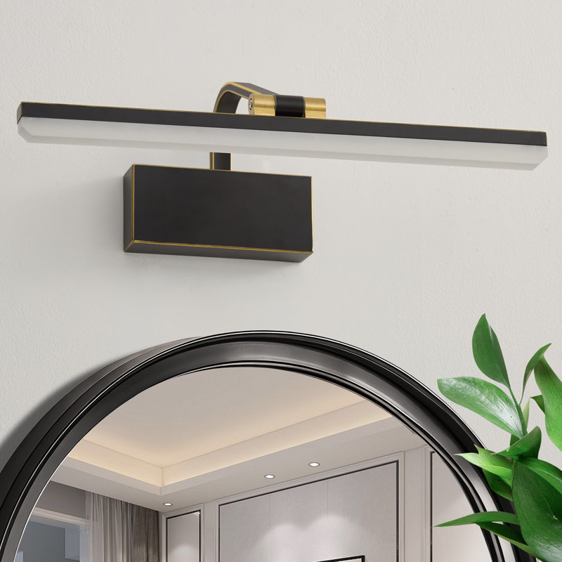 LED Flush Mounted Sconce, Matte Black