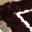 Tapis toscan en cuir véritable fait à la main avec bordure dorée-1500559411