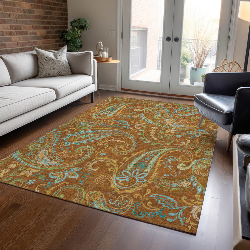 Tapis intérieur / extérieur Kinslee, Rectangle 8 pi x 10 pi