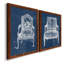 Antique Chair Blueprint V - ensemble de 2 impressions sur toile encadrées-1471190120-1471190124