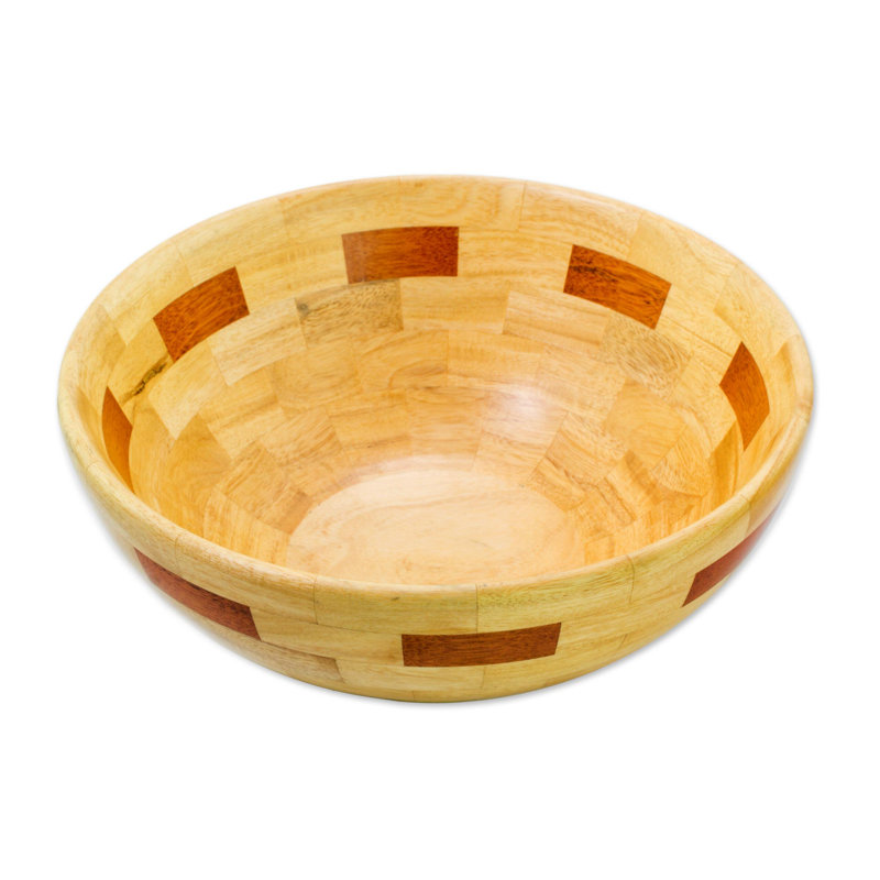 Bol décoratif en bois d'acajou Galal
