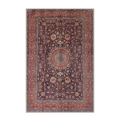 Tapis oriental rouge / bleu Sharmin