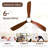 60 Inch 3 Solid Wood Blade DC Motor Ceiling Fan Decorate For The Living Room With Light-459868360-459868366