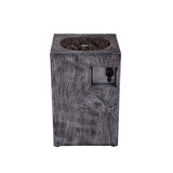 Square Steel Propane Smokeless Fire Column