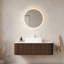 Meuble-lavabo 48 po avec lavabo, armoire de rangement murale à bords arrondis et rayés avec 2 tiroirs, lavabo rectangulaire en céramique blanc, sans robinet, pré-assemblé-160615960