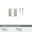 1-3/8" Length Square Knob-82617189