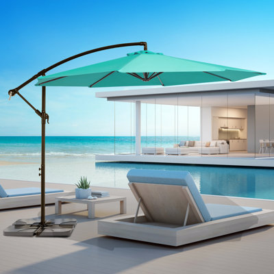 Parasol rond en porte-à-faux 120 po Cheryl-Ann