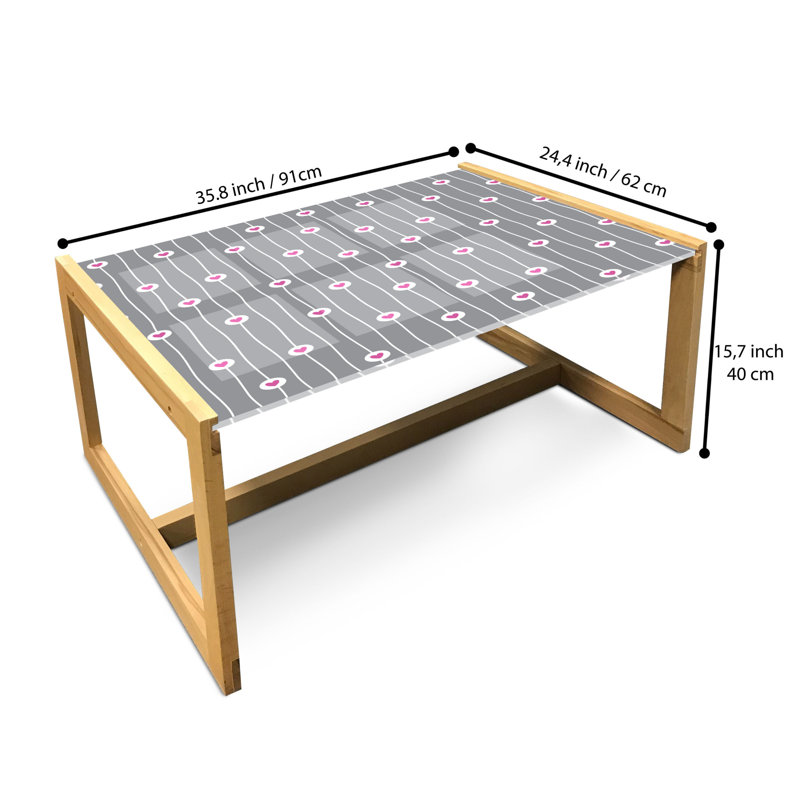 Intars Sled Coffee Table, 90cm H x 62cm W x 40cm D