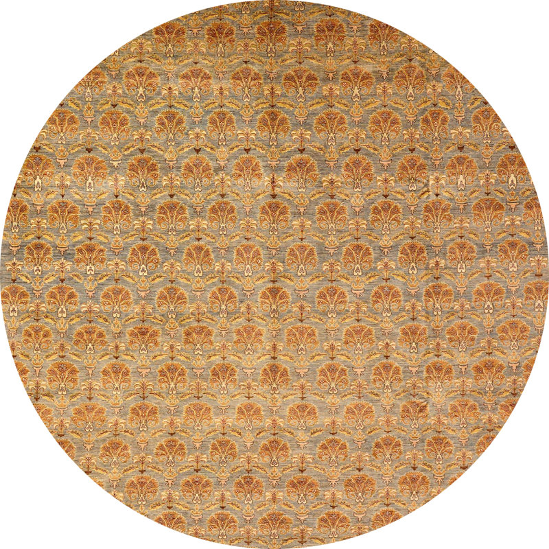 Abstract Indoor Rug, Round 6'