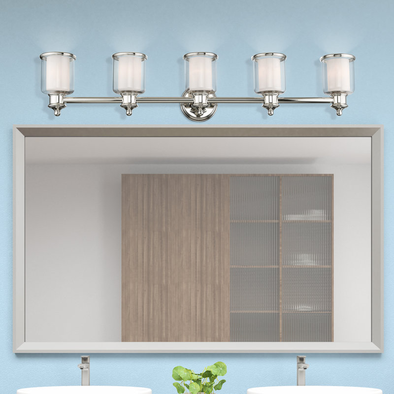 Allysa 5 - Light Dimmable Vanity Light, Polished Nickel