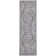 Lyiah Oriental Machine Washable Polyester Area Rug in Gray