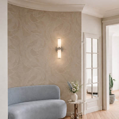 2-Light Modern Integrated LED Vanity Light Nickel Bathroom Wall Sconce for Mirror, Hallway & Bedroom