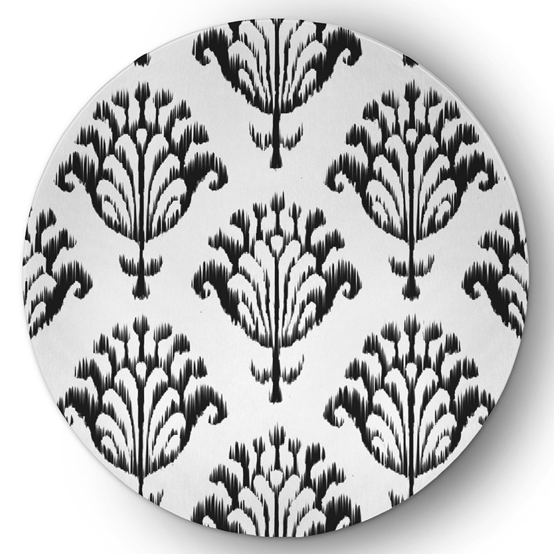 Chenelle Chenille Floral Indoor Rug, Round 5'