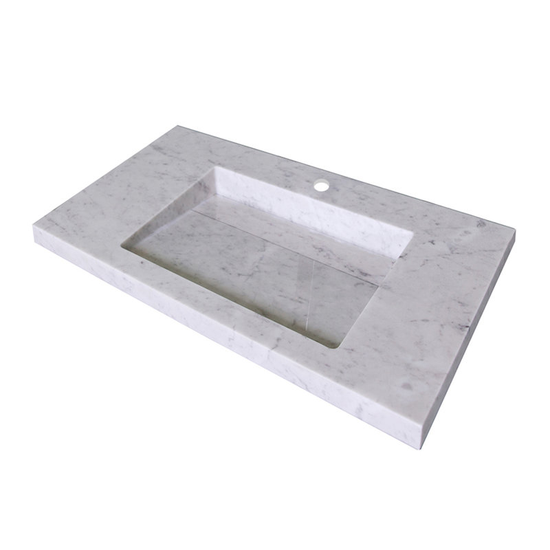 Libera 34'' L Bathroom Sink, Bianco, Single