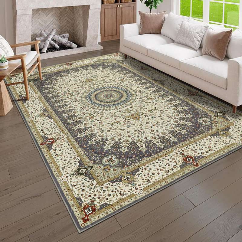 Modern Plush Area Rug Machine Tufted Shaggy Area Carpet, Rectangle 120 x 170 cm