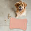 Tapis d'alimentation en os 1 pièce mauve orange clair