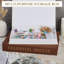 Lot de 4 boîtes de rangement magnétiques en lin pour livres – Organiseur décoratif – Carton gris résistant, accents blanc café, gain de place pour le salon, les étagères et le bureau – Lot de 2 (café et blanc cassé)-903424756