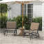 Ensemble de 2 fauteuils oscillants oscillants Outsunny