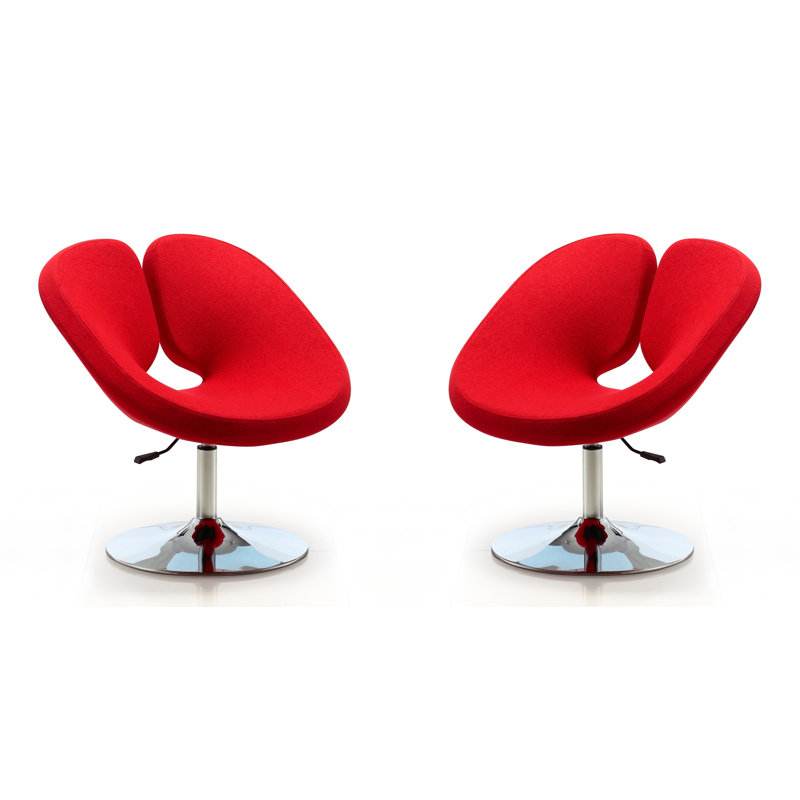 Méridienne pivotante Perch Modern, Laine rouge