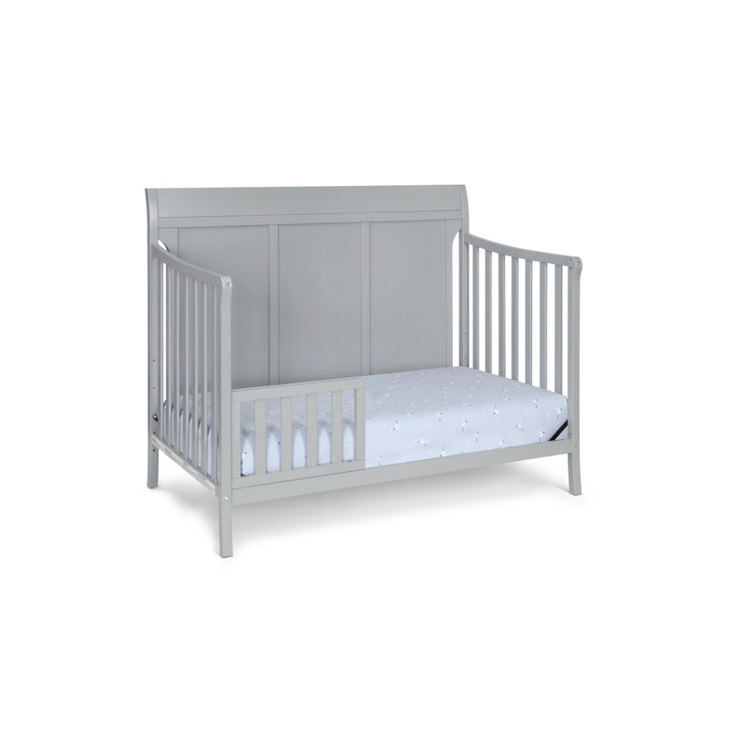 Lit de bébé convertible Shailee 4 en 1 gris, Gray