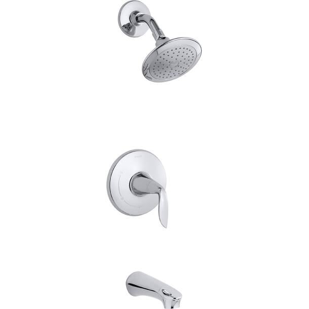 K-5327-CP,BN Kohler Refinia® Wall-Mount Bath Spout with Diverter | Wayfair