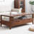 Rectangular solid wood coffee table-629858554