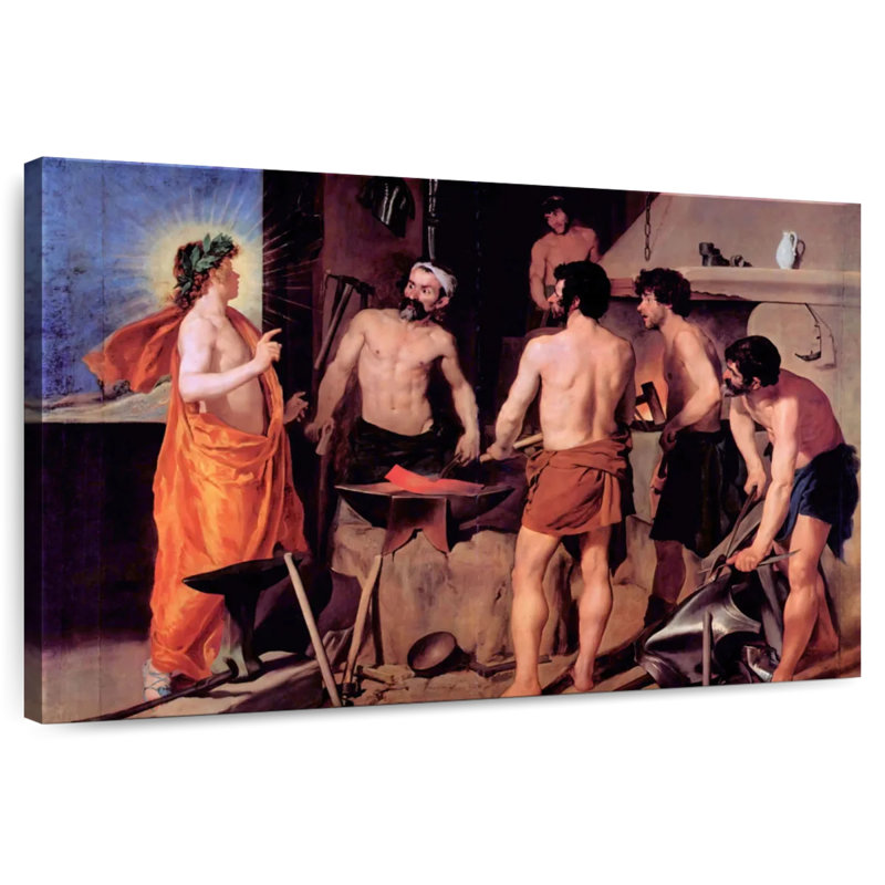 Apollo In The Forge Of Vulcan, 26" H x 39" W