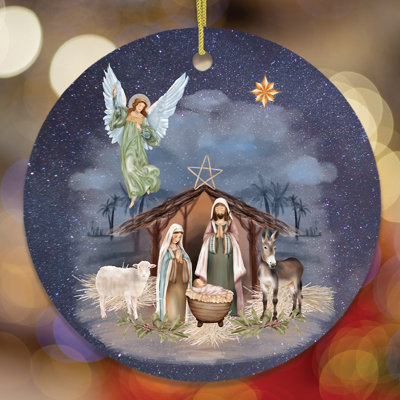3 in. Ceramic and Porcelain Shatterproof Holiday Shaped Ornament