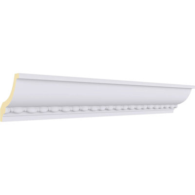 SAMPLE - Endurathane Valeriano Rope Crown Moulding, 2 3/4"H x 2 3/4"P x 4"F x 12"L, Factory Primed