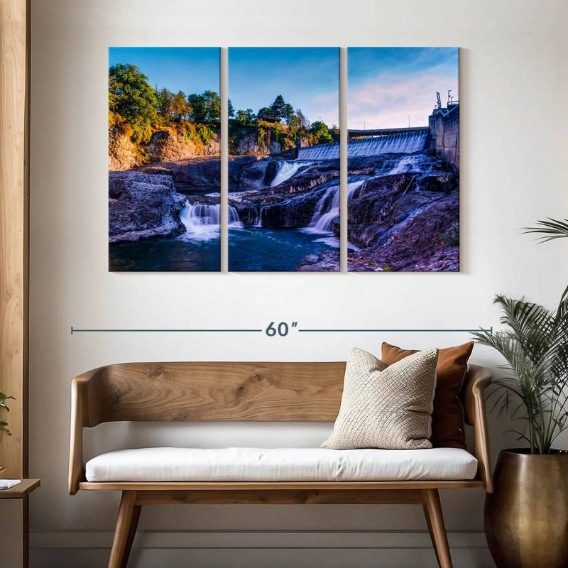 Alvord Spokane Falls And Dam, 32" H x 50" W