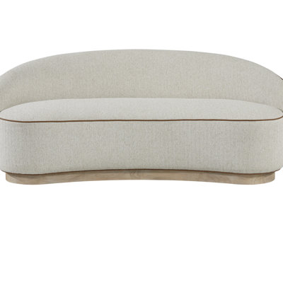 Tight Back Sofa with a Plithe Wood Base
