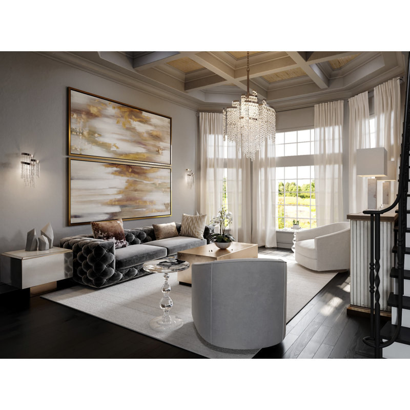 Mont Blanc 13-Light Unique / Statement Tiered Chandelier