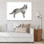 Portrait d'un loup I - reproduction sur toile-67390056-67390059