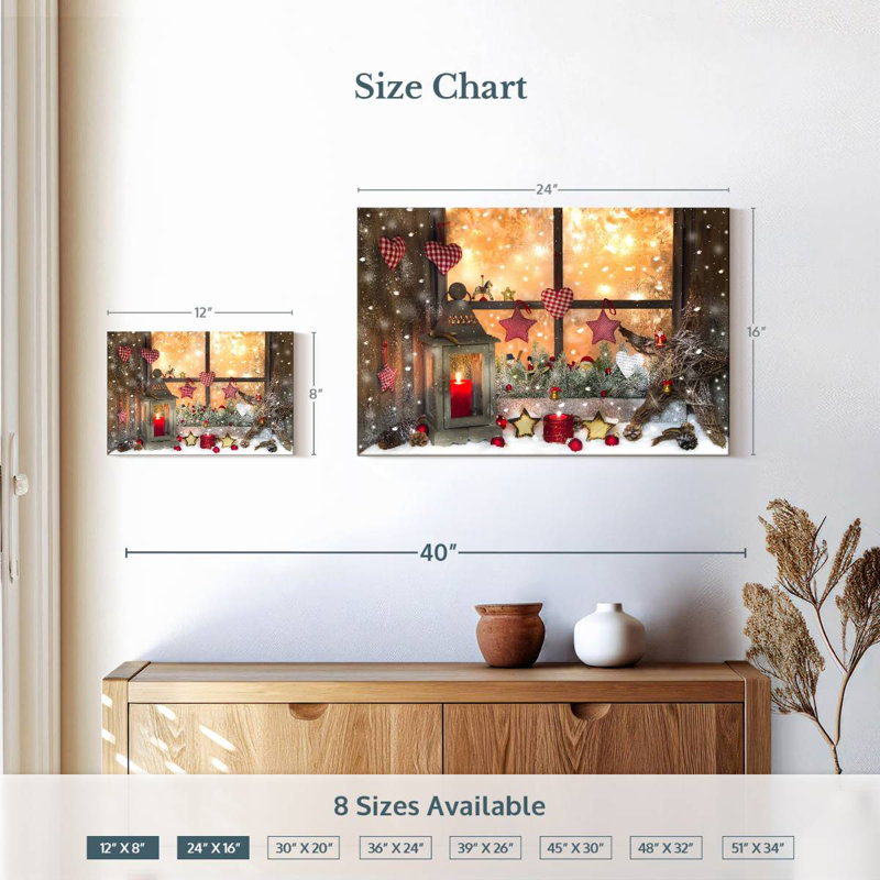 Variété de décorations de Noël, H 16 po x l 24 po
