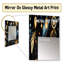 Alaris bleu Boho Chic Feathers Charms - miroir boho, miroir mural unique Boho, impression d'art en métal-382399
