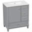 Meuble-lavabo avec lavabo, tablette et trois tiroirs-1845282572