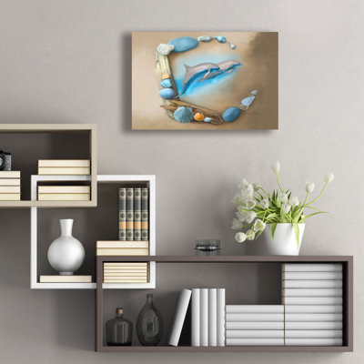 Art mural en verre Crescent Sea Angels par Art and a Little Magic