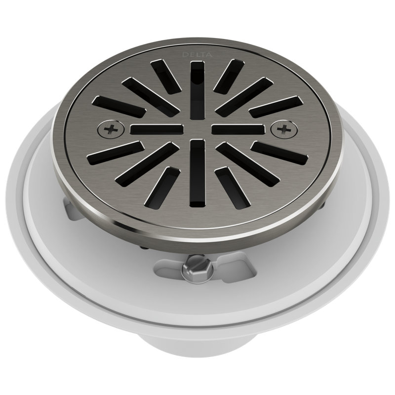 Tile-In Shower Drain, Black Stainless