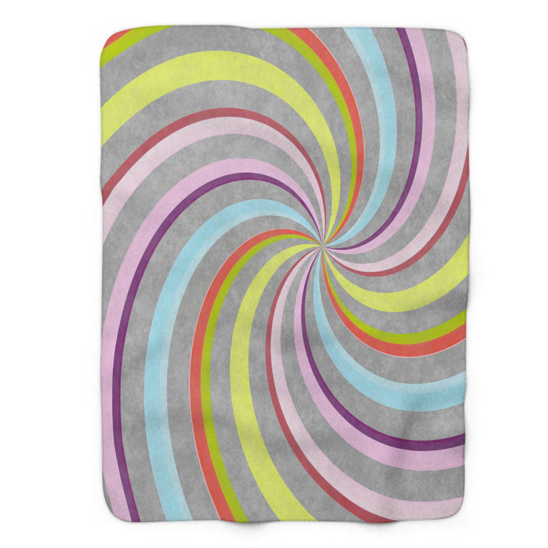 Couverture Boho Swirl - 1 pièce, Lit simple