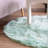 Diller Mint Faux Fur Machine Washable Shag Fluffy Area Rug-500711728