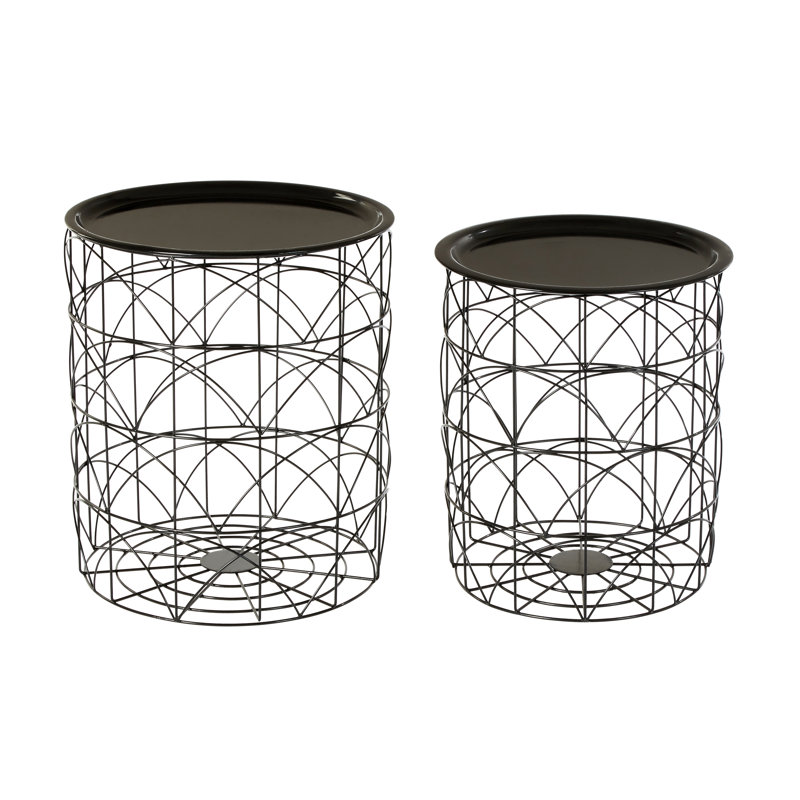 Marren Tray Top Cross Legs Nesting Tables