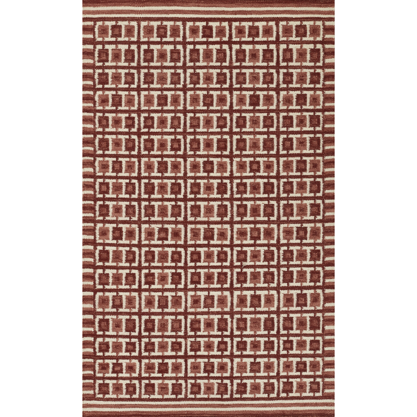 Freya Scandi Hand Woven Wool Rug, Rectangle 5' x 8'
