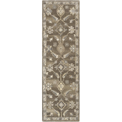 Tapis brun foncé / gris anthracite Soho