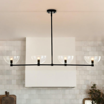 Lustre suspendu pour îlot de cuisine 4 lumières Radiantix