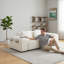 Causeuse moderne à 2 places avec siège rembourré et coussins décoratifs Modern Cloud