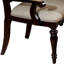 Fauteuil en similicuir brun foncé Anlin