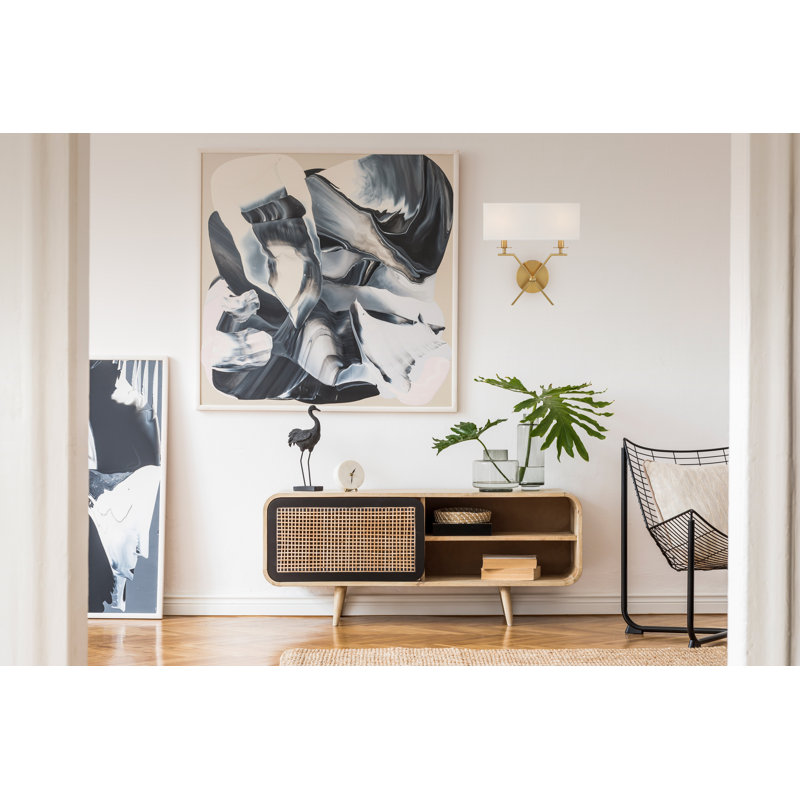 Levani Metal Wallchiere in Brass, Brass